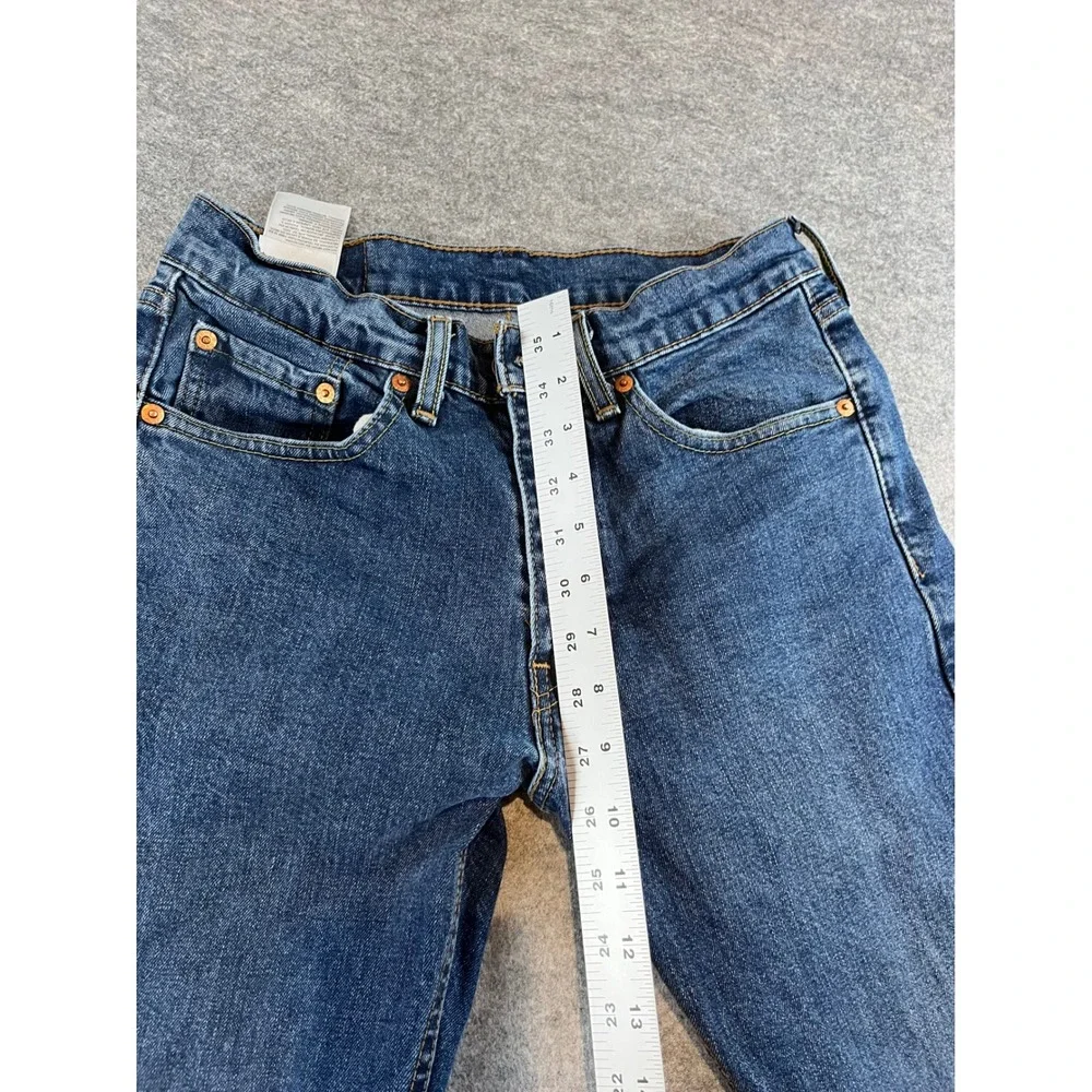 Levi's Mens 505 Regular Fit Blue Denim Straight Leg Jeans W29 L32 Casual Classic